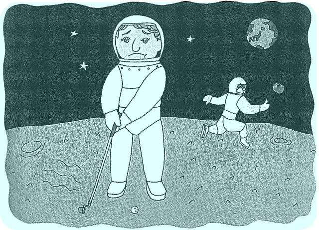 画像: もし重力がなかったらパットはとてつもなく難しい