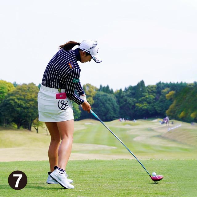 画像3: 【松田鈴英】平均飛距離ただ今トップ! 細身でも255ヤード、脚力をヘッドスピードに変換させるお手本。