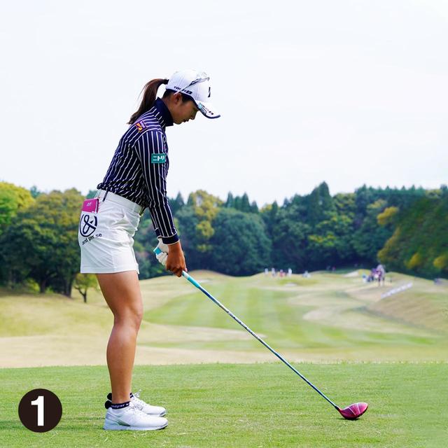 画像1: 【松田鈴英】平均飛距離ただ今トップ! 細身でも255ヤード、脚力をヘッドスピードに変換させるお手本。
