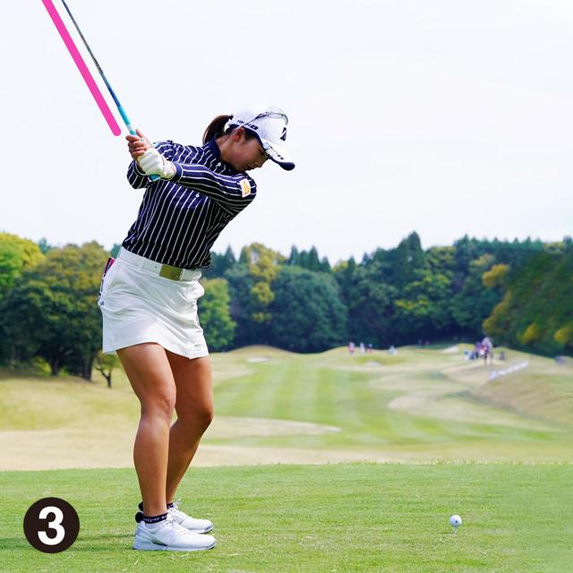 画像: クラブを立てて上げる