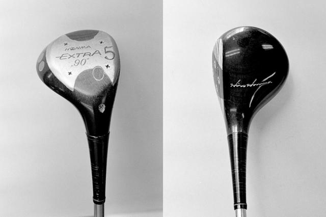 画像: こちらが倉本昌弘が使用した「HONMA EXTRA90」の5W。ヘッド素材はパーシモン(柿の木)