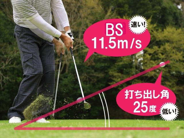 画像: ピッチ&ランの基本、SWの30Y。キャリー15Y、ラン15Yの「出球」がこの数値。意外に強く低く出るが、これを恐れずフェースに球が乗る感じを覚ることが第一