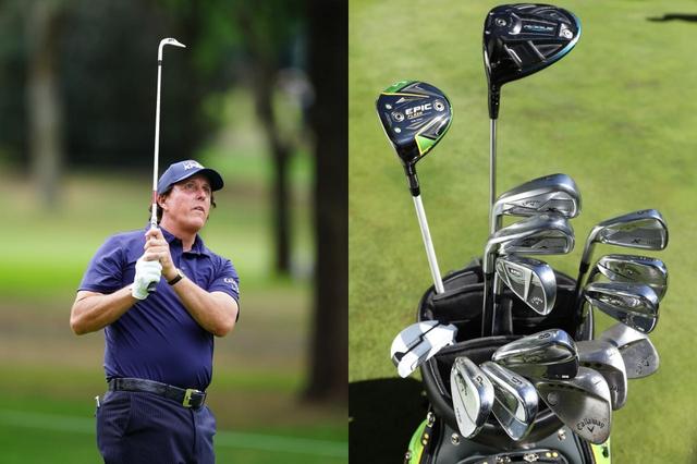 画像: 2019 WGCメキシコ選手権でプレーするミケルソン(左)と試合時のセッティング。ウェッジはPMグラインド