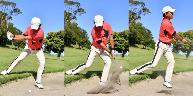 画像1: 【右足が外③】親指方向にコックして上げる