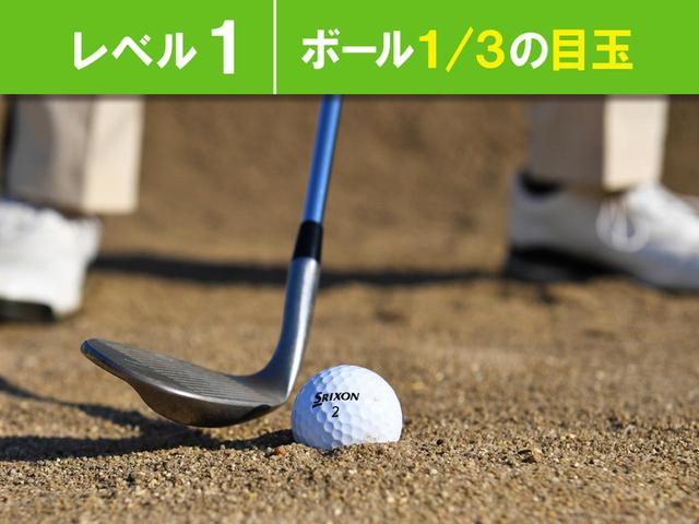 画像: 砂の潜り具合 レベル1~3