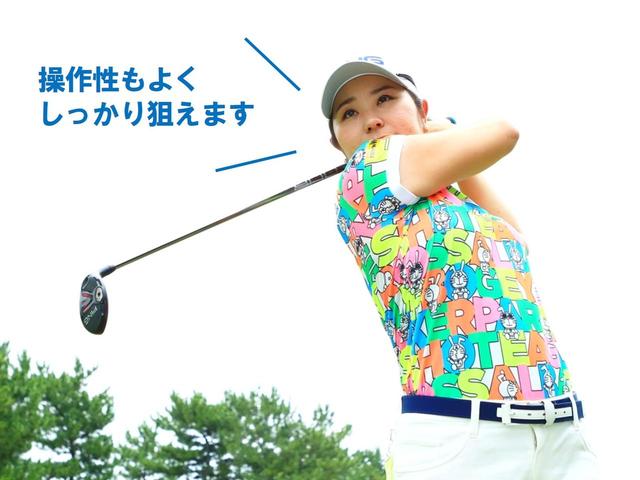 画像: 「振り抜き感と打ちわけができるところがいいです」(比嘉真美子)