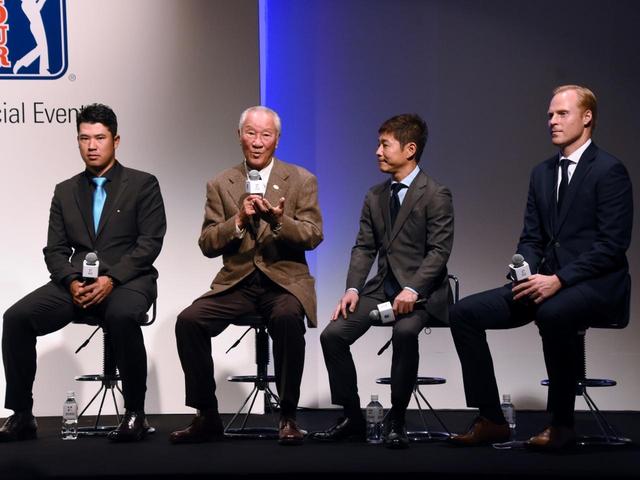 画像: ZOZO選手権開催決定時の記者会見