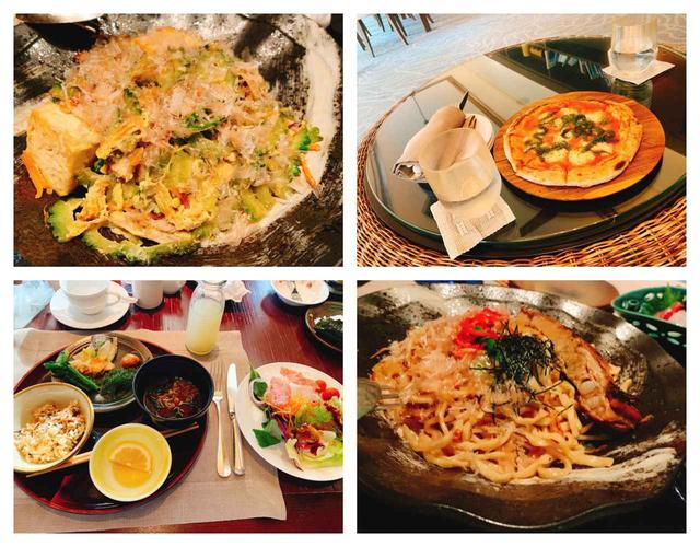 画像: 現地の食材を活かした創作料理の数々