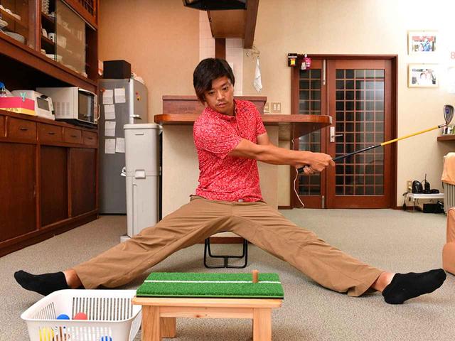 画像3: 【スコアアップ】暑い夏の一日、トップアマは部屋でこんなことをやっている。ゴルファーの家練を公開