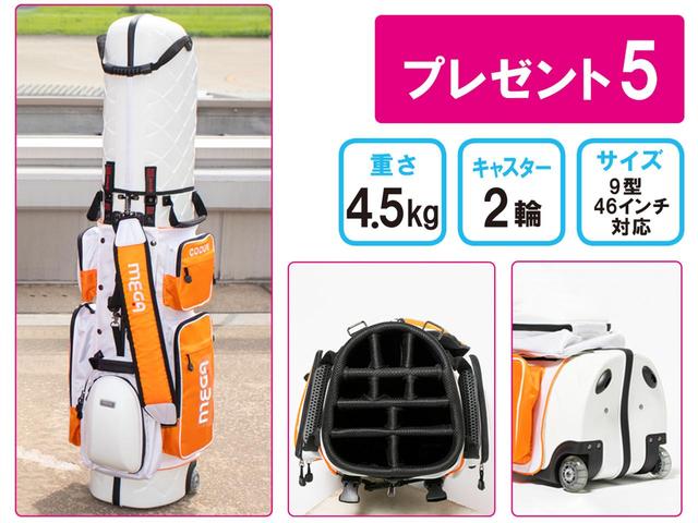 画像: クラブを小分けにできる10分割、弾性のあるキャスターは凸凹の路面でも安心