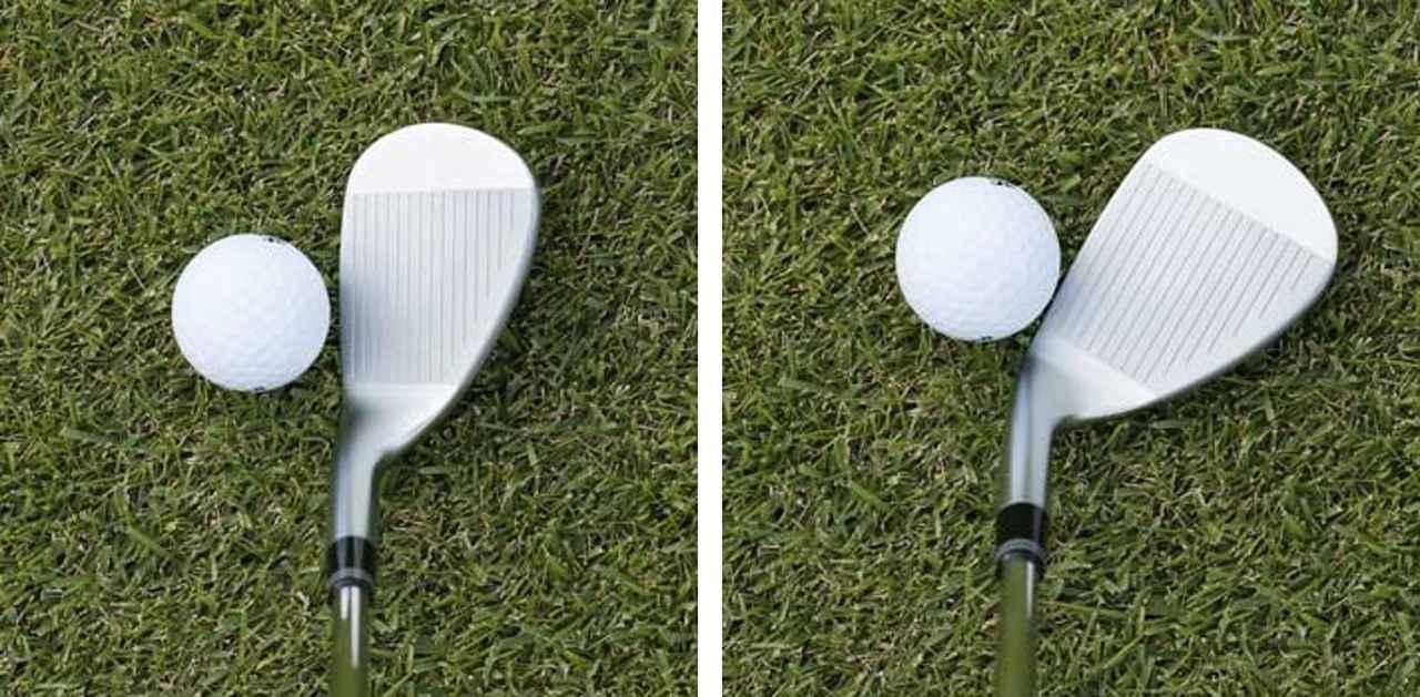 画像: 大きすぎないヘッドサイズ、ネックからリーディングエッジへの流れ、トップラインの丸みなど、スクウェアに構えても、開いて構えても違和感の操作しやすい形状
