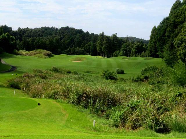画像: 12番(359Y・P4)湿地越えのティショット