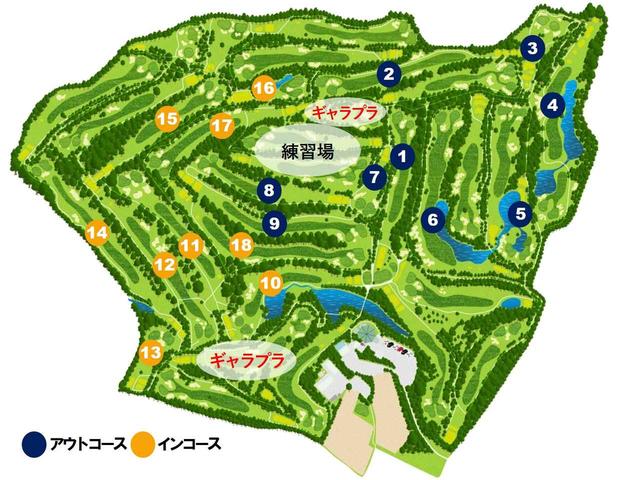 画像: トーナメントではアウトがクイーン、インがキングのミックス18ホール(P70)