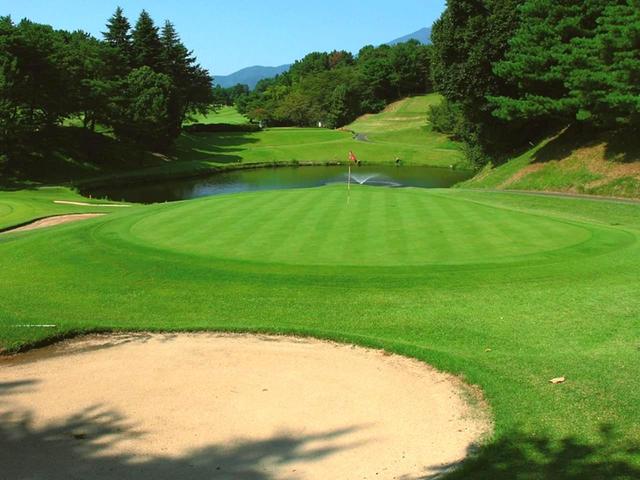 画像: 東12番ホール/182㍎/パー3 池越えのうえ池やバンカーなどによって距離感がつかみにくいホール