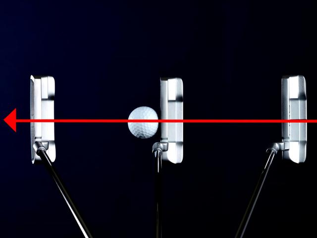 画像1: フェースを真っすぐスクェアなまま動かすと、ヘッド軌道はU字軌道になる