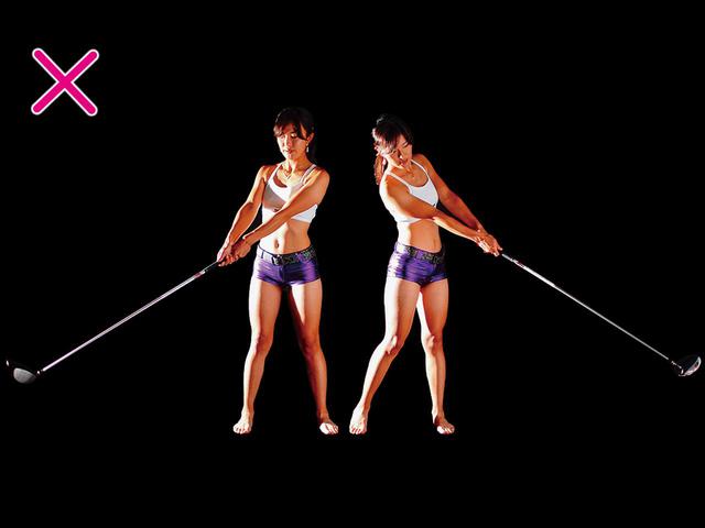 画像: 腕が棒になっているとヘッドは走らない