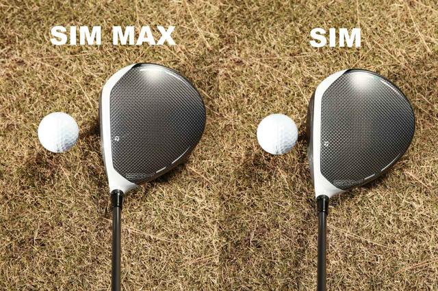 画像: SIMの特徴③「SIMは操作しやすいイメージ」 SIMはフェース長が長い分、ヘッド後方のボリュームが少なく、小ぶりに見えて、すっきり構えられる。SIM MAXはヘッドが大きく安心感がある(堀越)