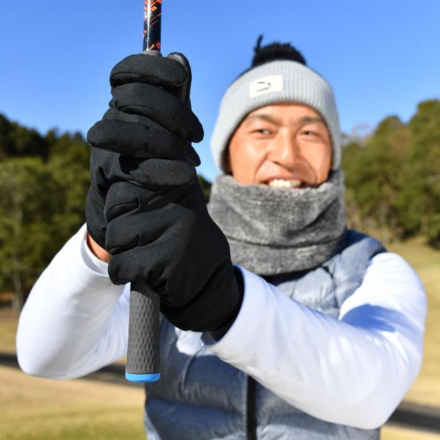 画像: 「グリップは短くですよ」(赤石)