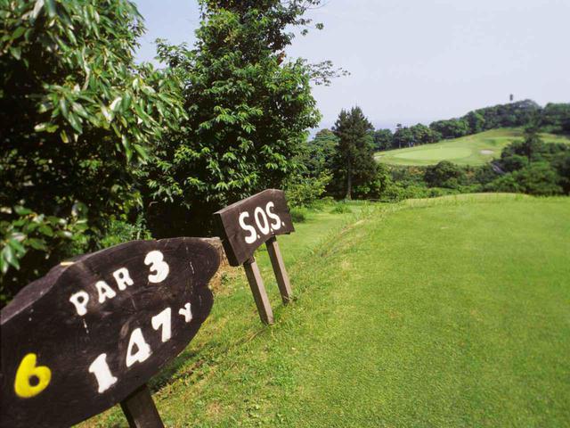 画像: SOSと名付けられた大島コース6番