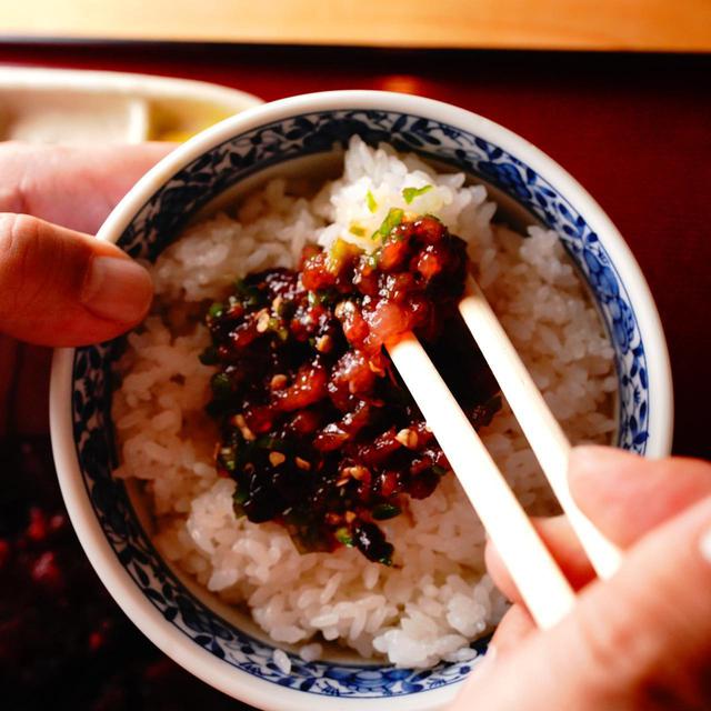 画像: ご飯にのせて