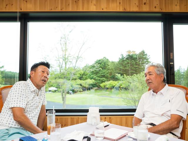画像: 奥田プロと海老原プロ