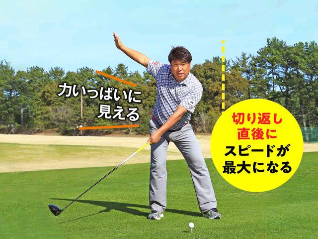 画像1: 【アマチュアの場合インパクト前に力を込める】