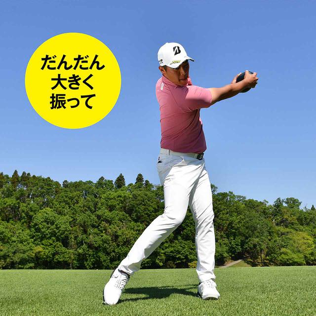 画像12: 【ドライバー】曲がらず! 飛ばせる! 大型ヘッドの最強インパクト(後編)堀川未来夢プロも低く長く振っていた