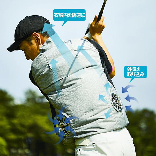 画像3: ベストの中を風が駆け巡る!