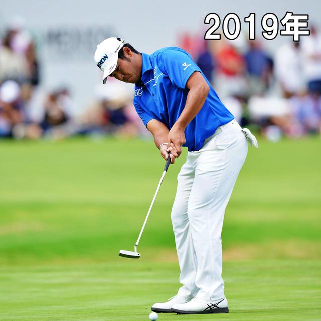 画像: 「以前はワイドスタンスで、機械的で苦しげな立ち方だった。最近は立ち幅も狭めで下半身に余裕がある。両ひじの曲げ具合も含め、自然な動きで楽に動いているように見えます」