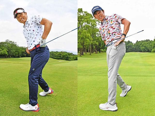 画像: 左)宮本勝昌プロ、右)石井 忍プロ