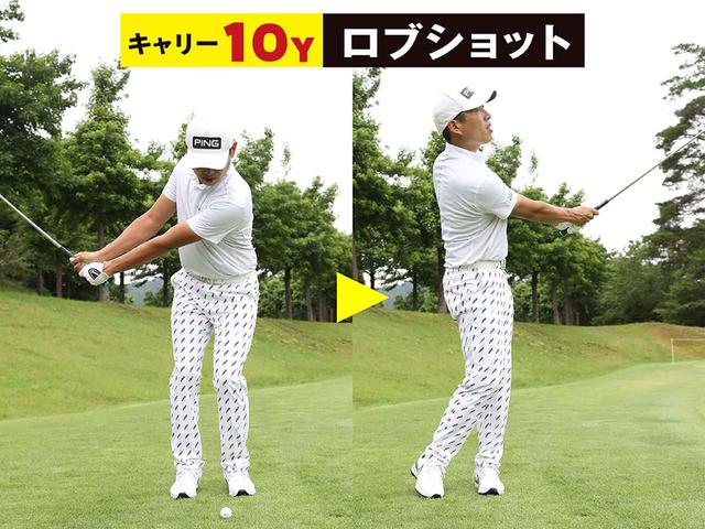 画像: 【距離感】 振り幅とフェースの 開き具合で距離感を作る