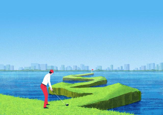 画像: ゴルフでは、他のスポーツに比べて「結果」に対する正確性が圧倒的にシビア。傾斜やライ、風などの外的状況が1 打ごとに変わるなかで、ターゲットをピンポイントに狙っていく力が求められる。だからこそ、筋力や手先に頼らず、高い再現性を可能にする「反力打法」が重要になるのだ