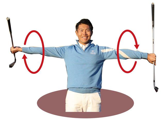 画像: 両腕は真っすぐ