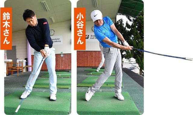 画像: 鈴木清隆さん 36歳/HC0/持ち球はフェード 小谷雄一さん 49歳/HC5/持ち球はフェード