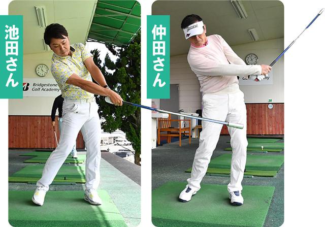 画像: 池田武志さん 40歳/HC2/持ち球はドロー 仲田雅行さん 56歳/HC4/持ち球はフェード