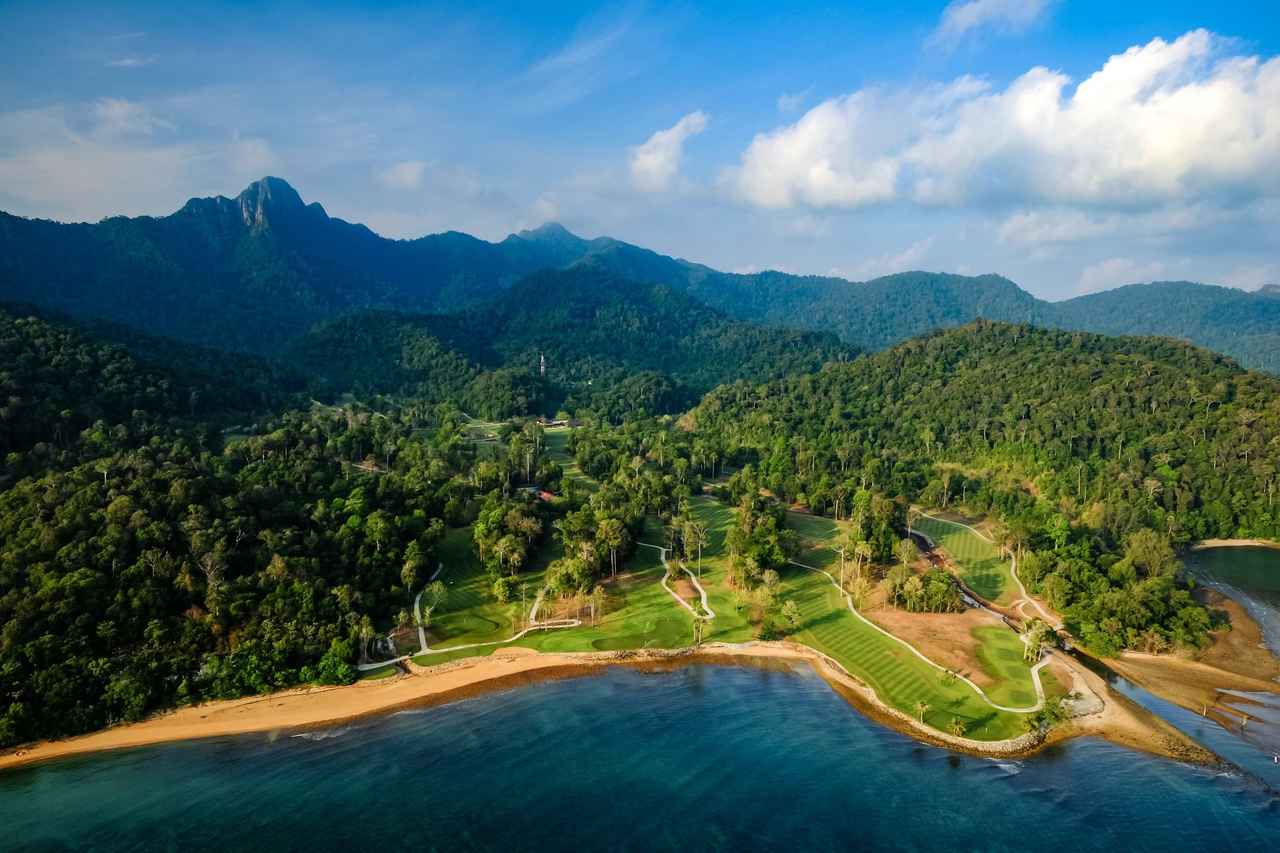 画像: 目の前には美しい海、背後には熱帯雨林のジャングルが広がる