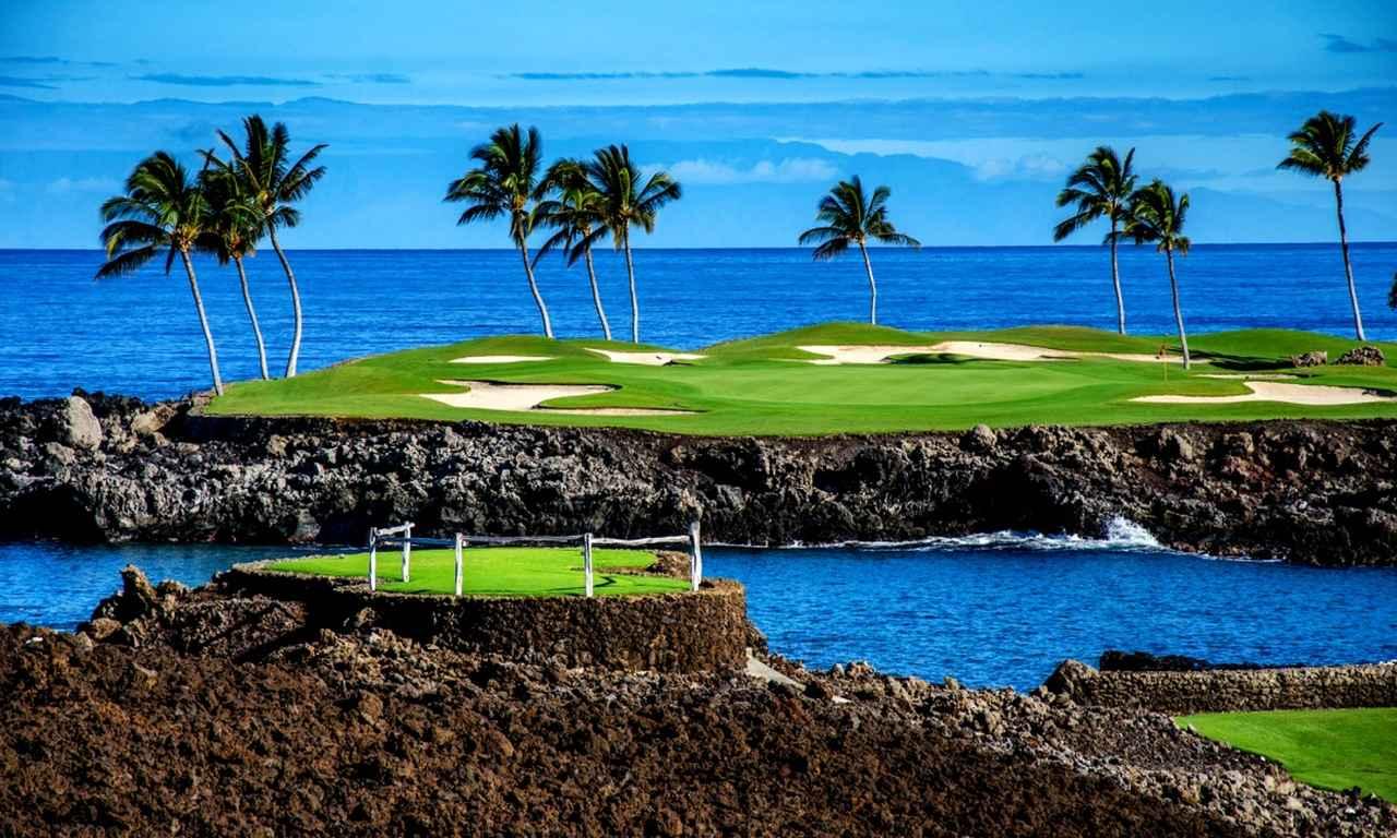 画像: 「マウナラニ ゴルフ サウスコース」15番ホール(196Y・P3)