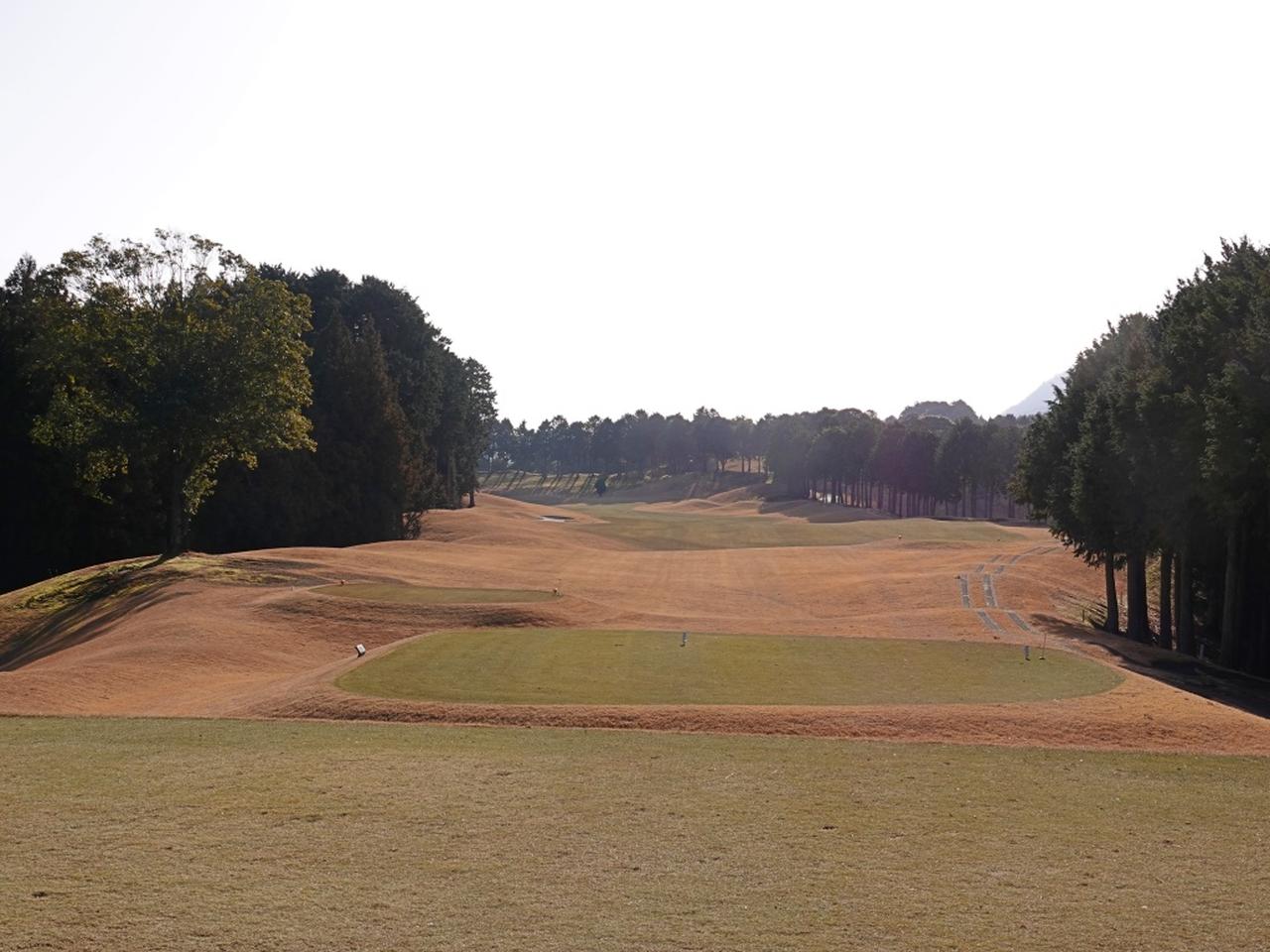 画像: 中伊豆グリーンクラブで最も距離がある４番627ヤードのパー5。フェアウェイの幅は広く爽快なドライバーショットが楽しめる