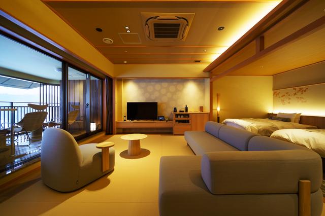 画像: 露天風呂付和ベッドルーム