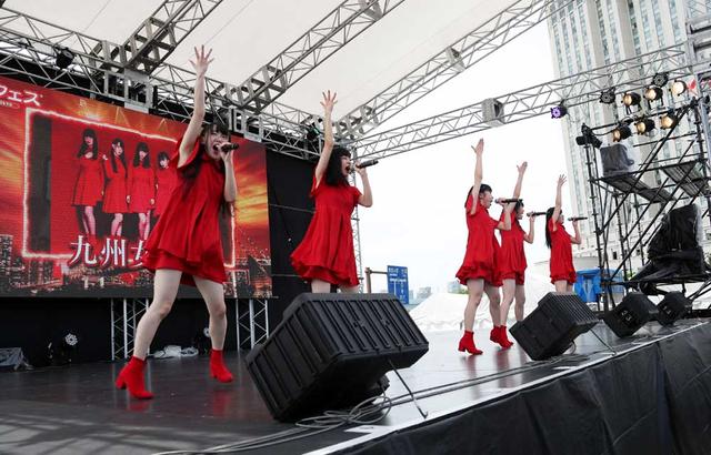 画像2: 九州女子翼/お台場に響き渡る咆哮。肉フェスステージで渾身のパフォーマンスを披露