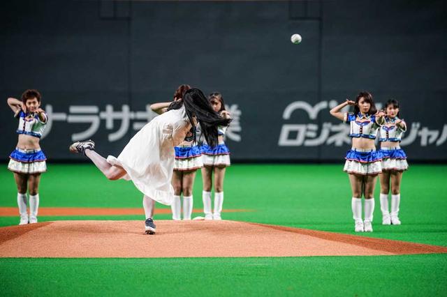 画像6: 貞子/4度目のマウンドで見事な怨念投球を披露し、時速98キロをマーク!
