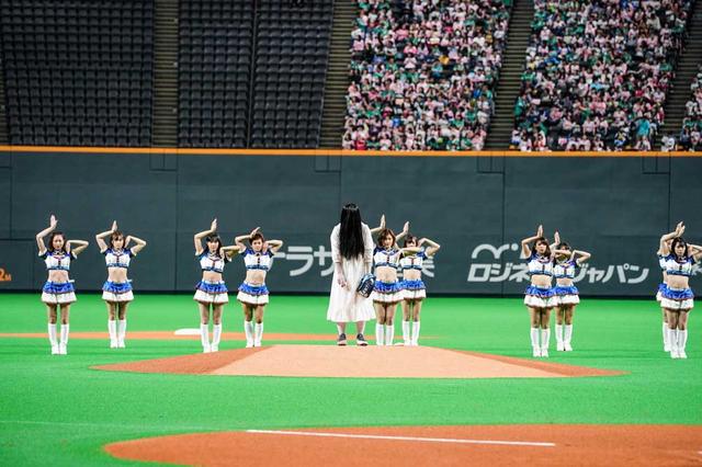 画像1: 貞子/4度目のマウンドで見事な怨念投球を披露し、時速98キロをマーク!