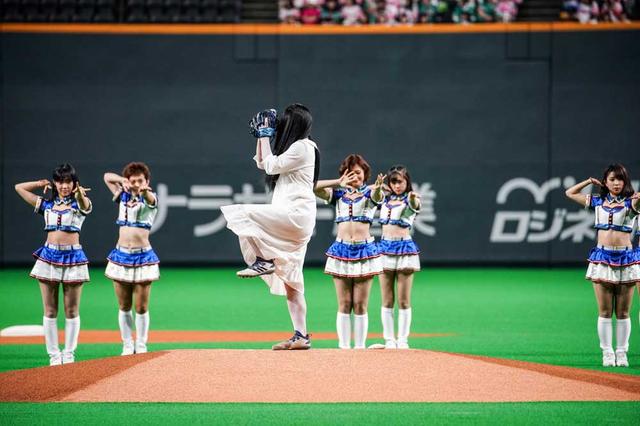 画像3: 貞子/4度目のマウンドで見事な怨念投球を披露し、時速98キロをマーク!
