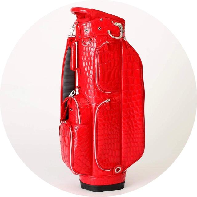 画像: 【調査用】キャディバッグ OUUL(オウル)ALLIGATOR 5WAY CART BAG 8.5口径、47インチ対応 赤2、白2の4本用意 公式ホームページはこちら