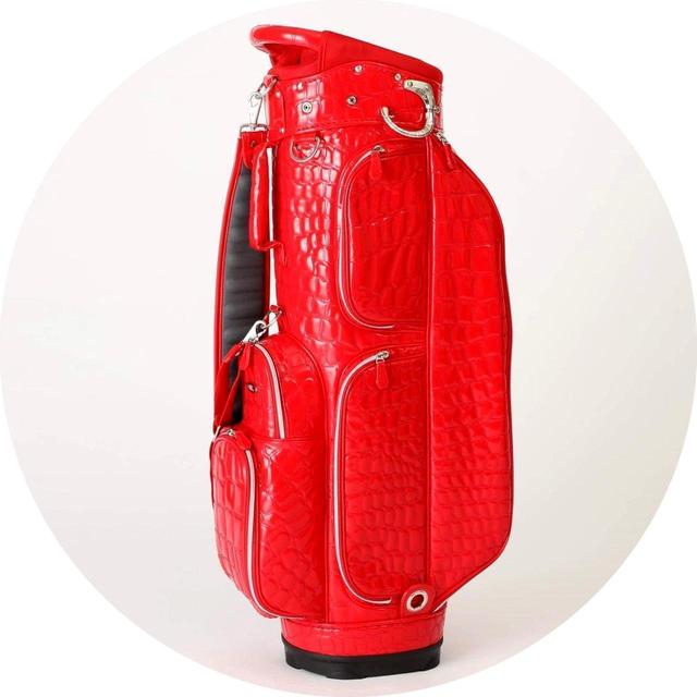 画像: 【調査用】キャディバッグ OUUL(オウル)ALLIGATOR 5WAY CART BAG 8.5口径、47インチ対応 赤2、白2の4本用意 公式ホームページはこちら