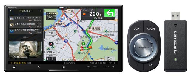画像: 7V型画面の2DIN機、ネットワークスティックセットのAVIC-CZ910-DC。