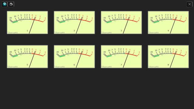 画像: 「TabVU」VUメーター8ch表示