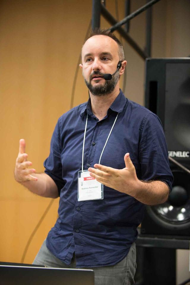 画像: フランスTVのMatthieu Parmentier 氏
