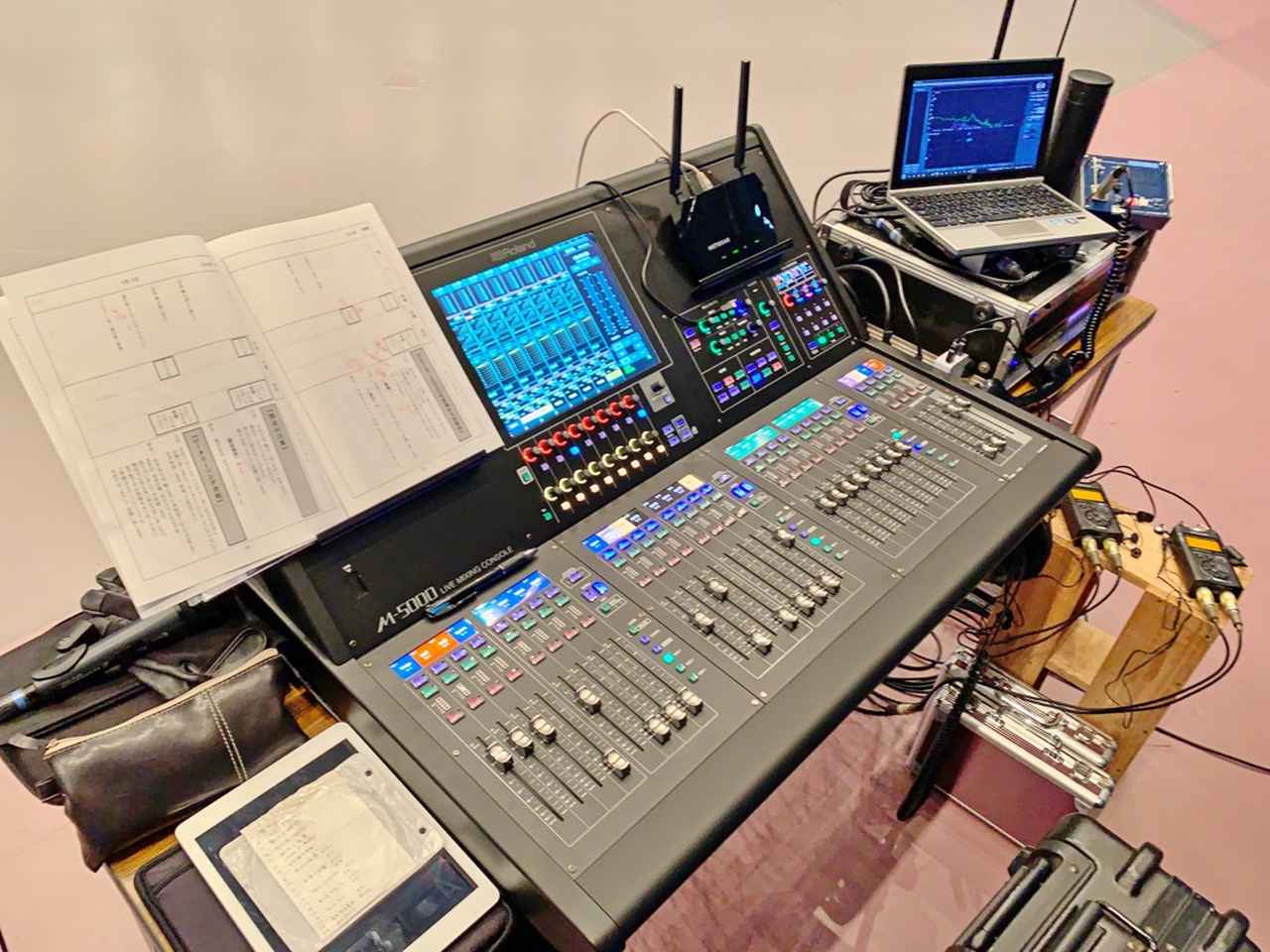 画像: 現場にセッティングされた「M-5000」
