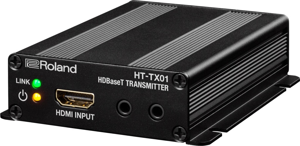 画像: ローランドの『HDBaseT』送信機「HT-TX01」（写真上）と受信機「HT-RX01」（写真下）